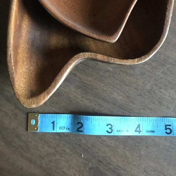 Royal Acacia Monkey Wood Two Vintage Serving Pieces - Picture 4 of 9